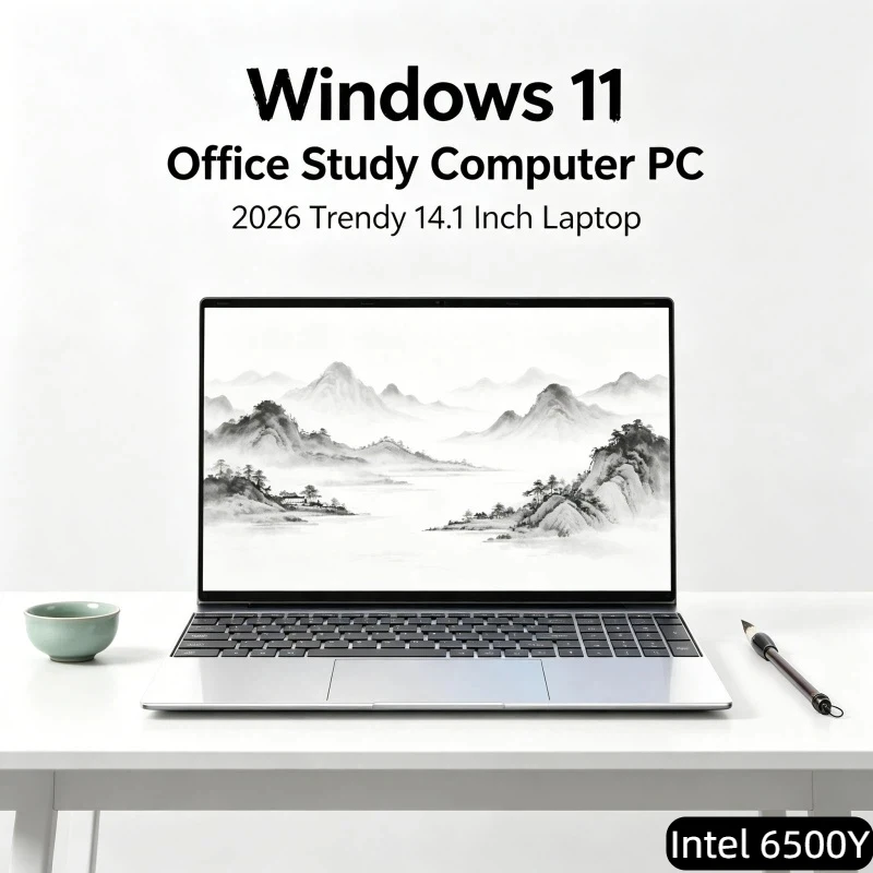 Premium 14.1 Inch Ultra Thin 2026 Notebook Intel 6500Y Win11 DDR4 16GB RAM 2TB SSD Portable Business Laptop PC
Premium 14.1 Inch Ultra Thin 2026 Notebook Intel 6500Y Win11 DDR4 16GB RAM 2TB SSD Portable Business Laptop PC