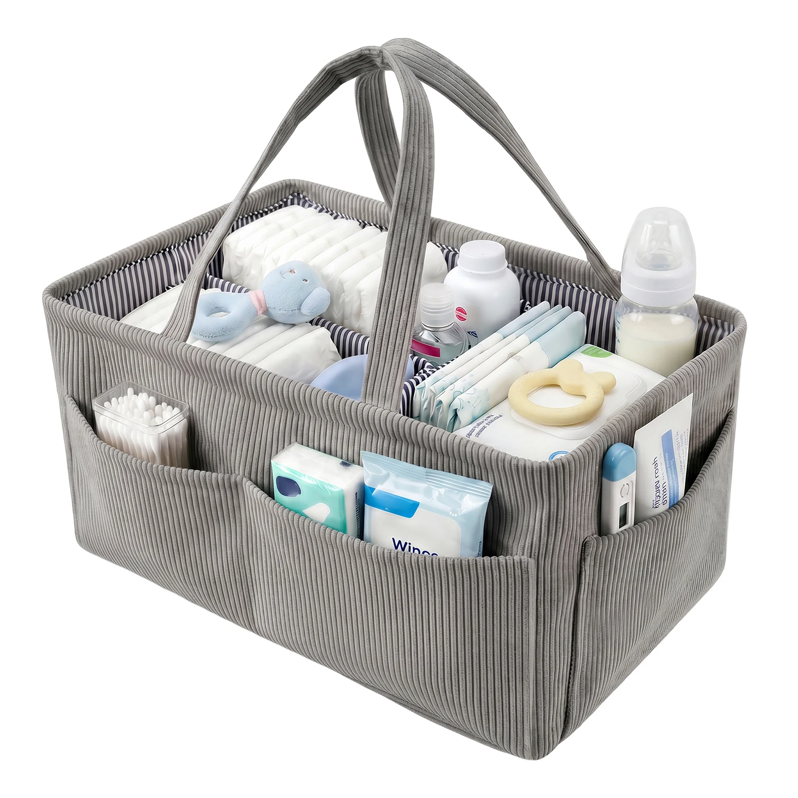 Baby Diaper Caddy Organizer Nursery Nappy Baby Wipes Basket Travel Portable Mommy Bag Baby Feeding Bottle Storage Handbag
Baby Diaper Caddy Organizer Nursery Nappy Baby Wipes Basket Travel Portable Mommy Bag Baby Feeding Bottle Storage Handbag