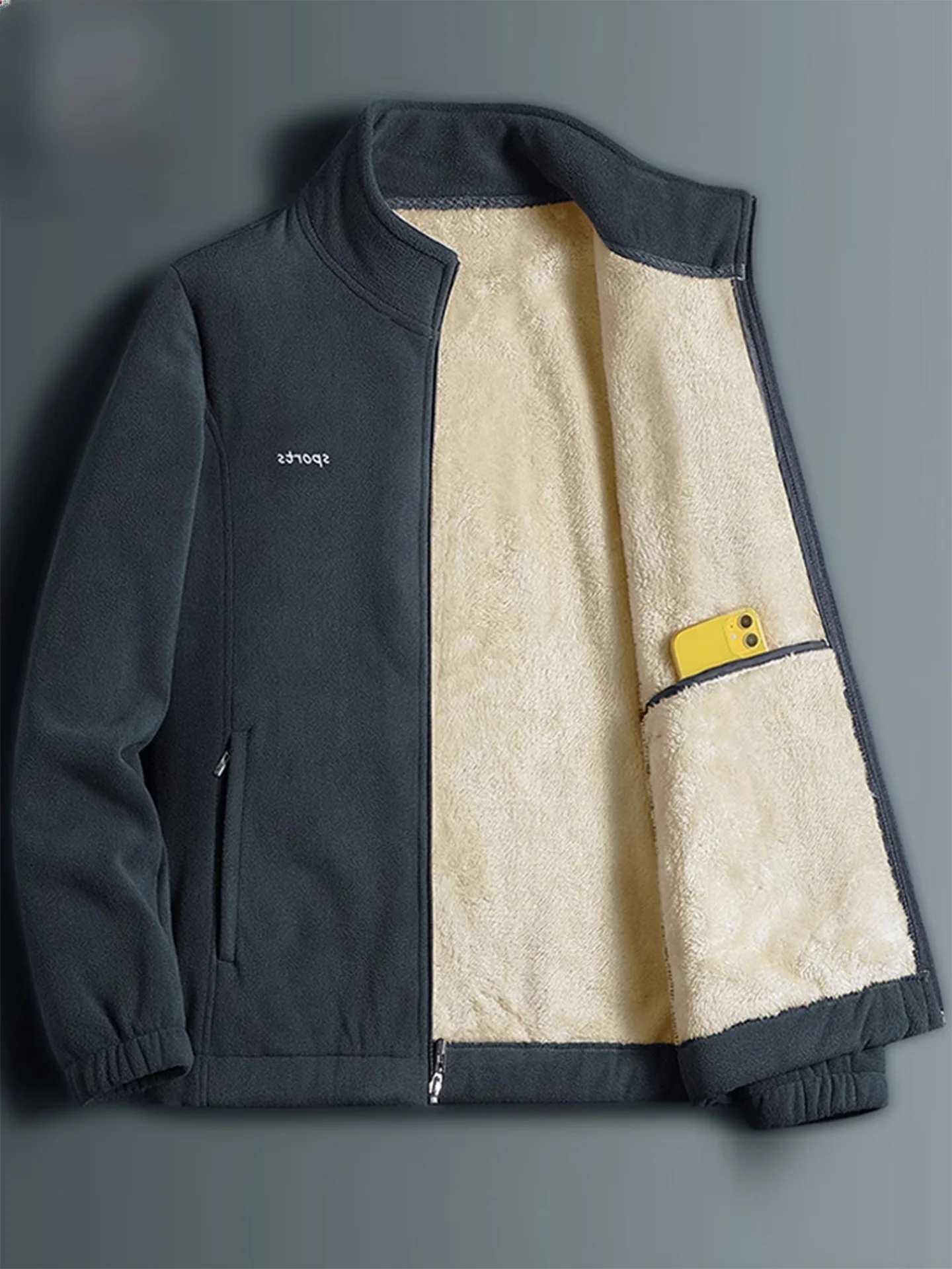 Paul Мужская бархатная толстовка с подкладкой из ягненка среднего и молодого возраста Thiened Jaet, зимняя одежда для папы, повседневная одежда на молнии...
Paul Мужская бархатная толстовка с подкладкой из ягненка среднего и молодого возраста Thiened Jaet, зимняя одежда для папы, повседневная одежда на молнии...