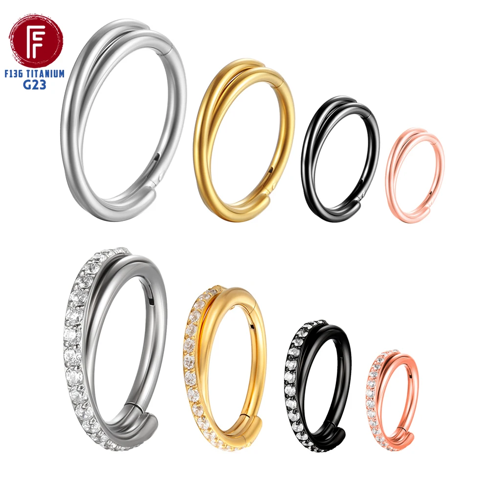 Piercing Nose Ring F136 Titanium Piercings Daith Earring 16G Hoop Septum CZ Clicker Hinged Segment Ear Cartilage 6/8/10/12mm
Piercing Nose Ring F136 Titanium Piercings Daith Earring 16G Hoop Septum CZ Clicker Hinged Segment Ear Cartilage 6/8/10/12mm
