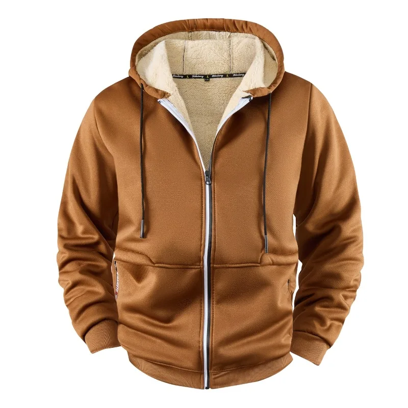 Мужская тяжелая куртка с капюшоном на флисовой подкладке, ветрозащитная верхняя одежда на молнии, повседневное спортивное зимнее утепленное пальто с карманами на молнии
Мужская тяжелая куртка с капюшоном на флисовой подкладке, ветрозащитная верхняя одежда на молнии, повседневное спортивное зимнее утепленное пальто с карманами на молнии