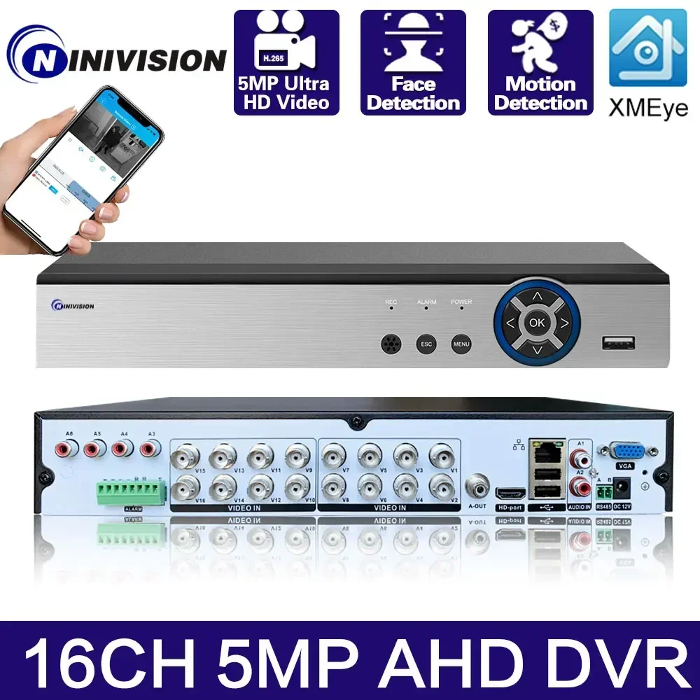 XM 6 in 1 H.265+ 16ch 5MP Ahd Dvr Board Surveillance Security Cctv Recorder For Xvi Ahd Tvi Cvi Cvbs Ip Camera Xmeye DVR System
XM 6 in 1 H.265+ 16ch 5MP Ahd Dvr Board Surveillance Security Cctv Recorder For Xvi Ahd Tvi Cvi Cvbs Ip Camera Xmeye DVR System