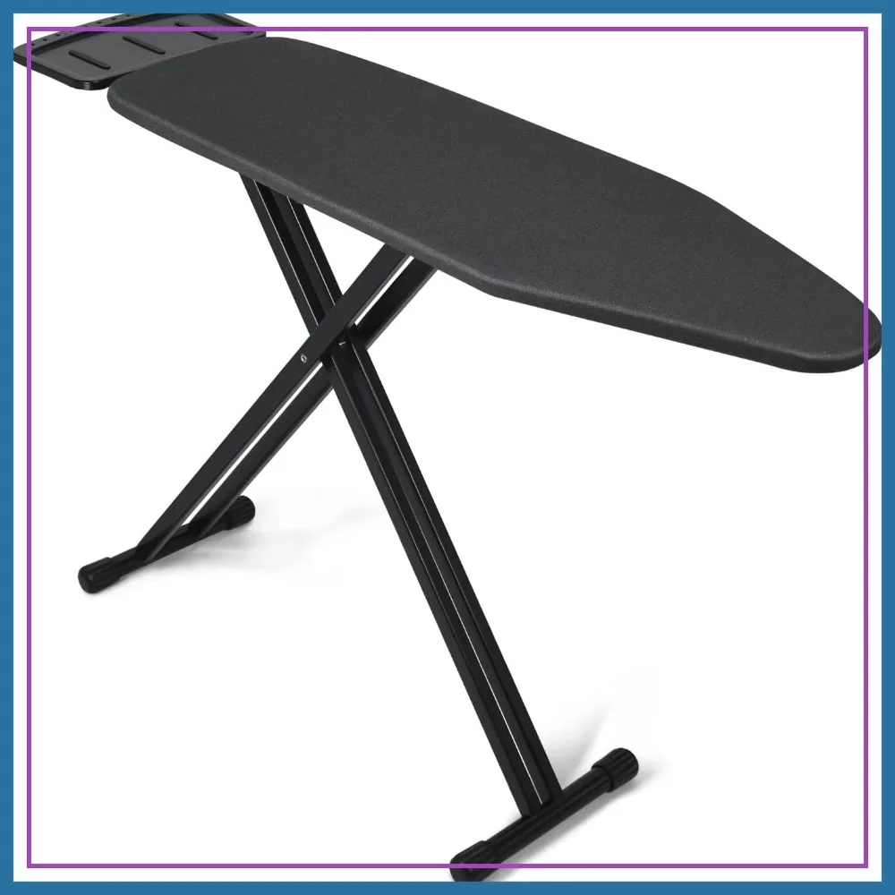 13x43 Ironing Board with Heat Resistant Cover and Thicken Felt Pad, Silicone Steam Iron Rest, Heavy Sturdy T-Legs, Black
13x43 Ironing Board with Heat Resistant Cover and Thicken Felt Pad, Silicone Steam Iron Rest, Heavy Sturdy T-Legs, Black