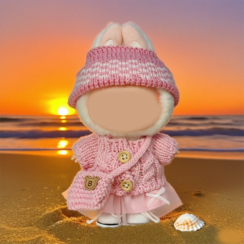 For 15-17cm Labubu Doll Accessories Outfit Clothes Bear Label Hat Love Sweater Set Cute Decoration Little Clothes Toy Collectors
For 15-17cm Labubu Doll Accessories Outfit Clothes Bear Label Hat Love Sweater Set Cute Decoration Little Clothes Toy Collectors