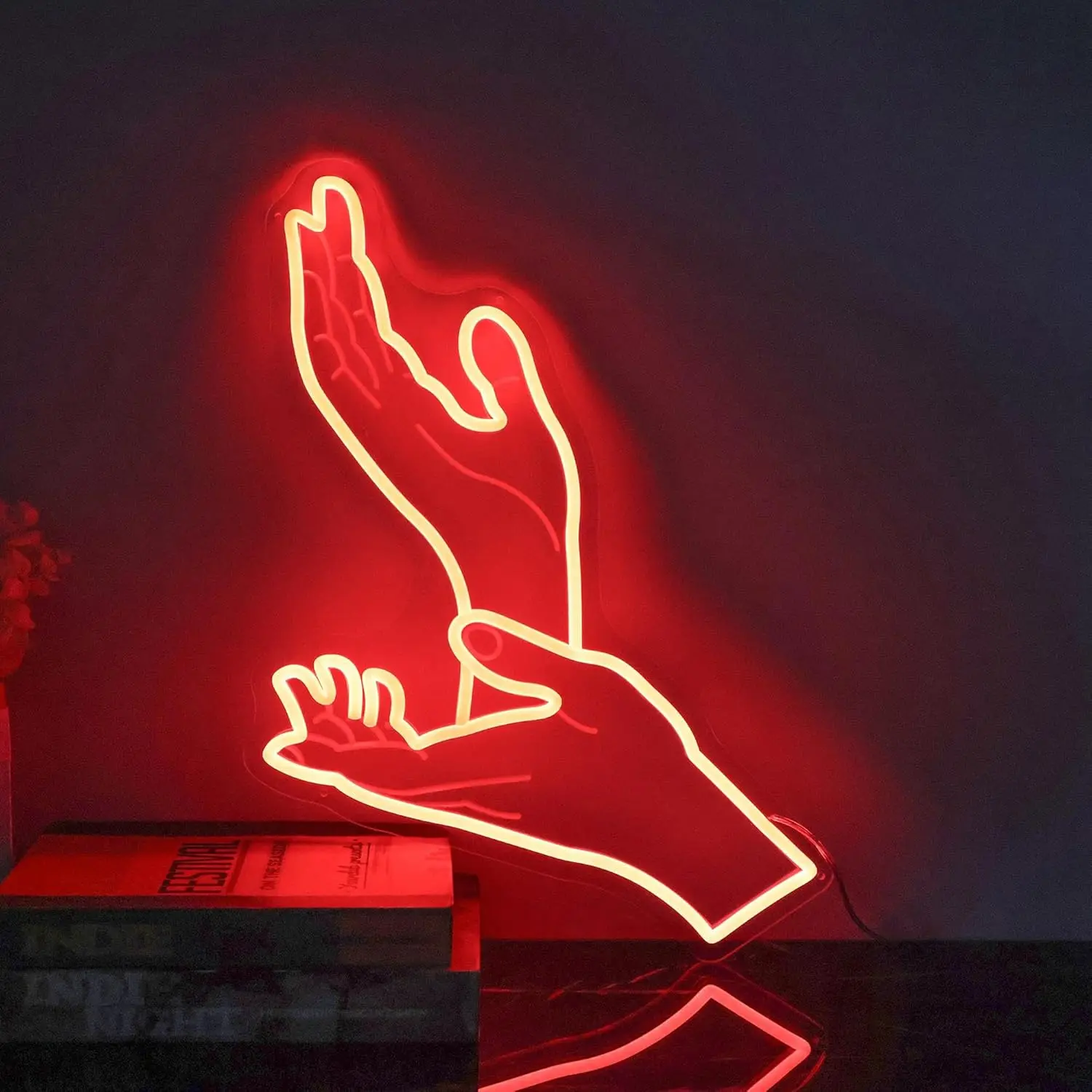 Meanwhile Neon Sign Clapping Hands LED Neon Light for Retro Aesthetic Quirky Room Accent Bedroom Living Room Lounge Decor USB
Meanwhile Neon Sign Clapping Hands LED Neon Light for Retro Aesthetic Quirky Room Accent Bedroom Living Room Lounge Decor USB