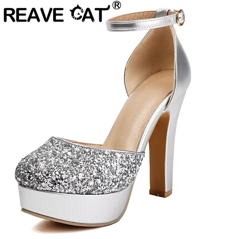 REAVE CAT 2025 Новый дизайн Женские сандалии Свадебные туфли на высоком каблуке 12 см Платформа 3,5 см Пряжка Ремешок Bling Туфли для вечеринок Большой размер 46 47 48
REAVE CAT 2025 Новый дизайн Женские сандалии Свадебные туфли на высоком каблуке 12 см Платформа 3,5 см Пряжка Ремешок Bling Туфли для вечеринок Большой размер 46 47 48