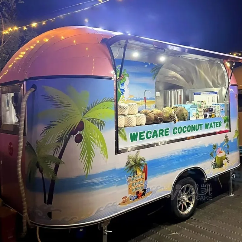Mobile Food Truck Trailer Commercial Catering Cart Portable Outdoor Food Kiosk Street Food Business
Mobile Food Truck Trailer Commercial Catering Cart Portable Outdoor Food Kiosk Street Food Business