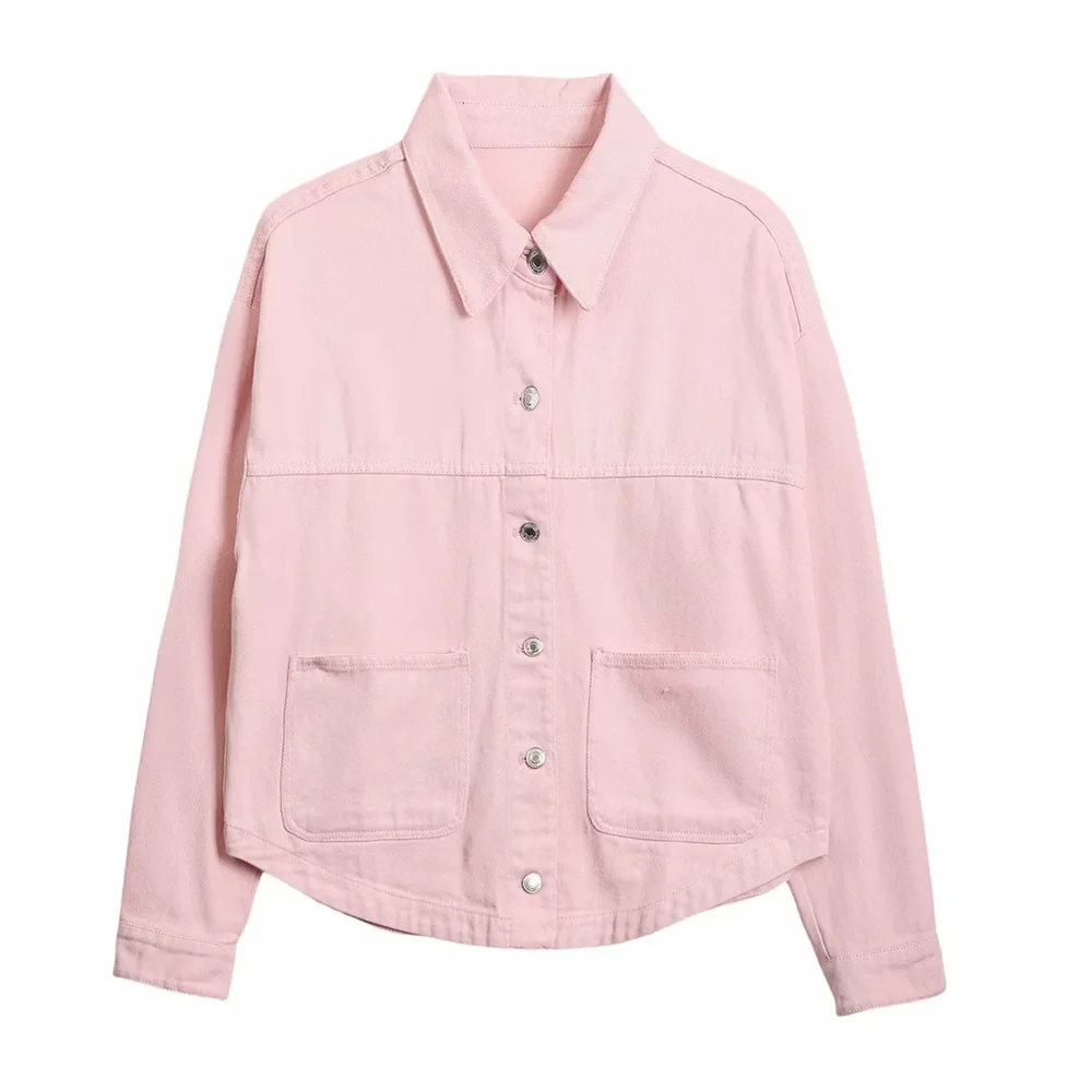 2024 women's new style metal button closure patch bag decoration lapel long sleeved jacket jacket
2024 women's new style metal button closure patch bag decoration lapel long sleeved jacket jacket