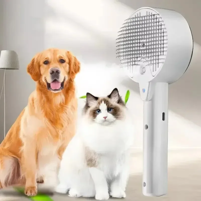 3 in 1 Pet Electric Steam Brush,Cat and Dog Cleaning Spray Massage Grooming Comb UV Antibacterial,Pets Hair Removal Combs
3 in 1 Pet Electric Steam Brush,Cat and Dog Cleaning Spray Massage Grooming Comb UV Antibacterial,Pets Hair Removal Combs