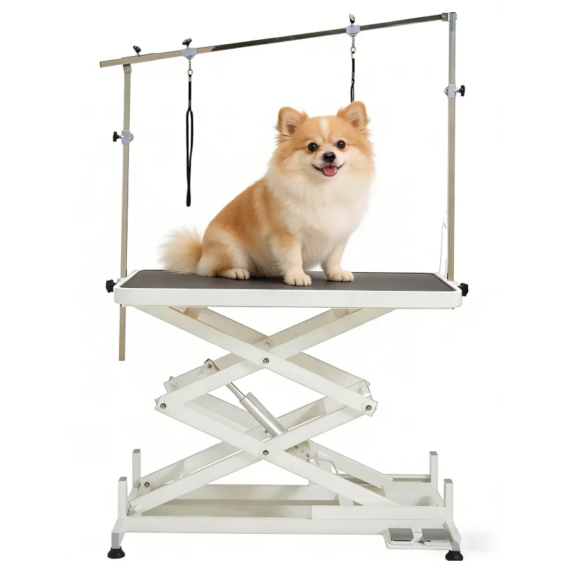 !@USMILEPET Wholesale High-Quality Electric Accordion-Style Lifting Pet Grooming Table Dog Grooming Table with Rubber Tabletop
!@USMILEPET Wholesale High-Quality Electric Accordion-Style Lifting Pet Grooming Table Dog Grooming Table with Rubber Tabletop