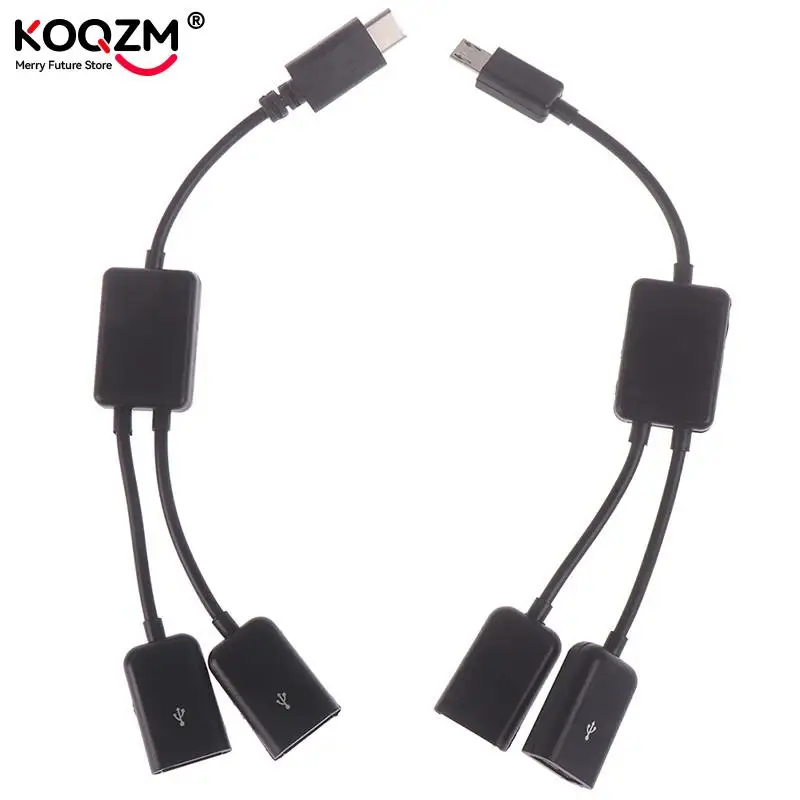 Micro USB/ Type C To 2 OTG Dual Port HUB Cable Y Splitter For Tablet/Android/Mouse Keyboard Micro-USB Type-C Adapter Converter
Micro USB/ Type C To 2 OTG Dual Port HUB Cable Y Splitter For Tablet/Android/Mouse Keyboard Micro-USB Type-C Adapter Converter