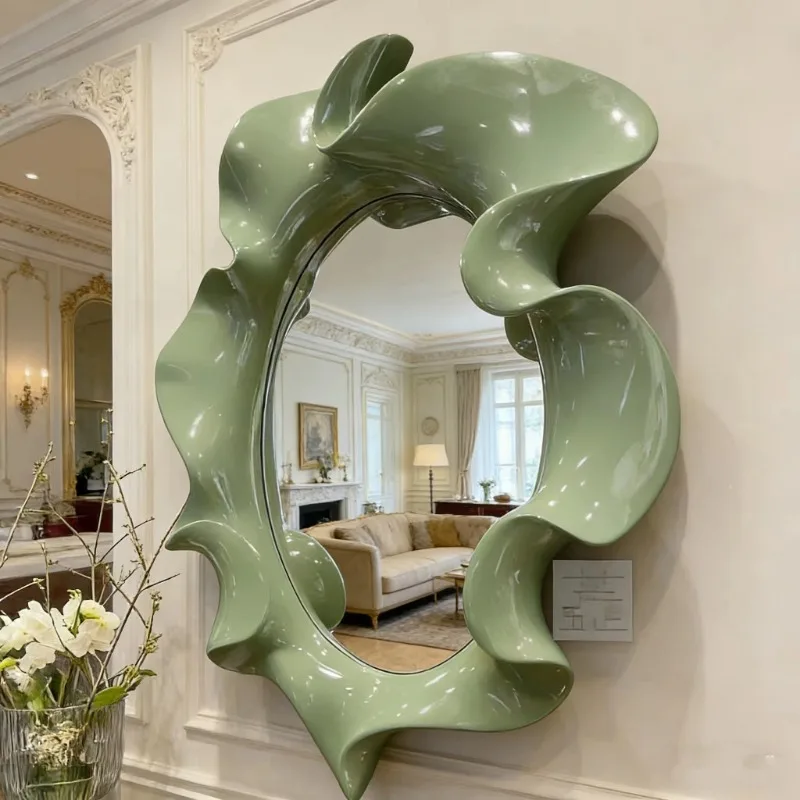 Red Art Wave Wall Mirror Luxury Living Room and Entrance Decorative Mirror
Red Art Wave Wall Mirror Luxury Living Room and Entrance Decorative Mirror
