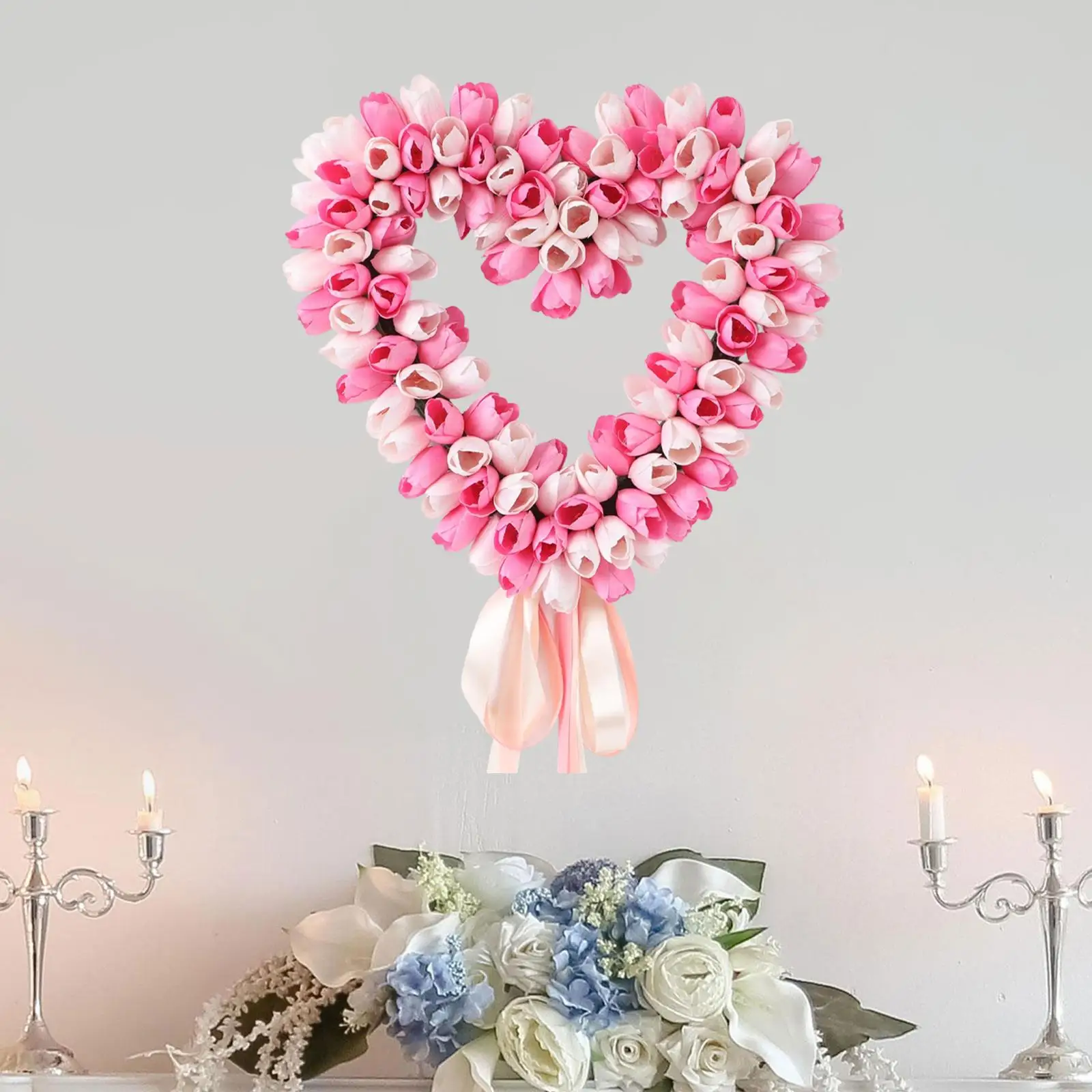 Весенне-летний венок в форме сердца с искусственными тюльпанами, подвесной декор для двери, романтическая гирлянда для украшения на День святого Валентина и годовщину
Весенне-летний венок в форме сердца с искусственными тюльпанами, подвесной декор для двери, романтическая гирлянда для украшения на День святого Валентина и годовщину