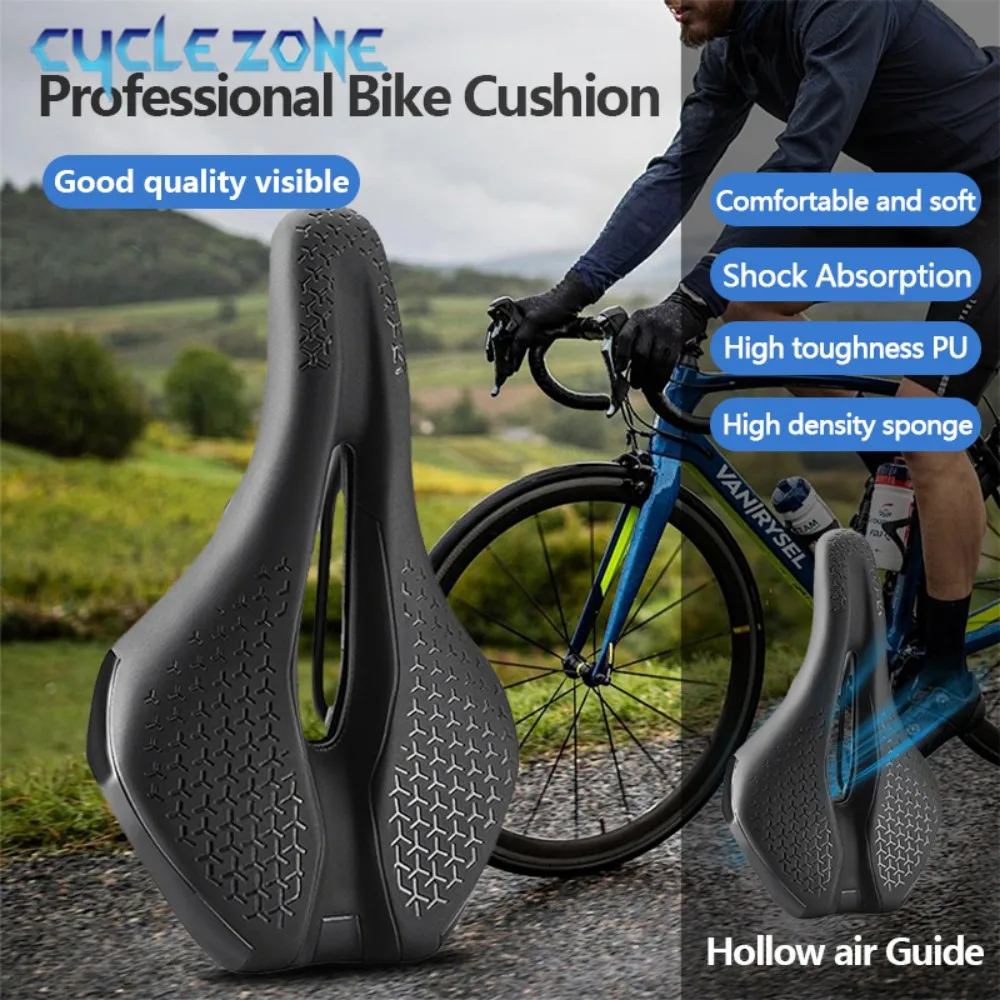 Bicycle Saddle Lightweight Non-Slip PU MTB Road Bike Saddle Shockproof Breathable Hollow Cycling Seat Cushion Bike Accessories
Bicycle Saddle Lightweight Non-Slip PU MTB Road Bike Saddle Shockproof Breathable Hollow Cycling Seat Cushion Bike Accessories