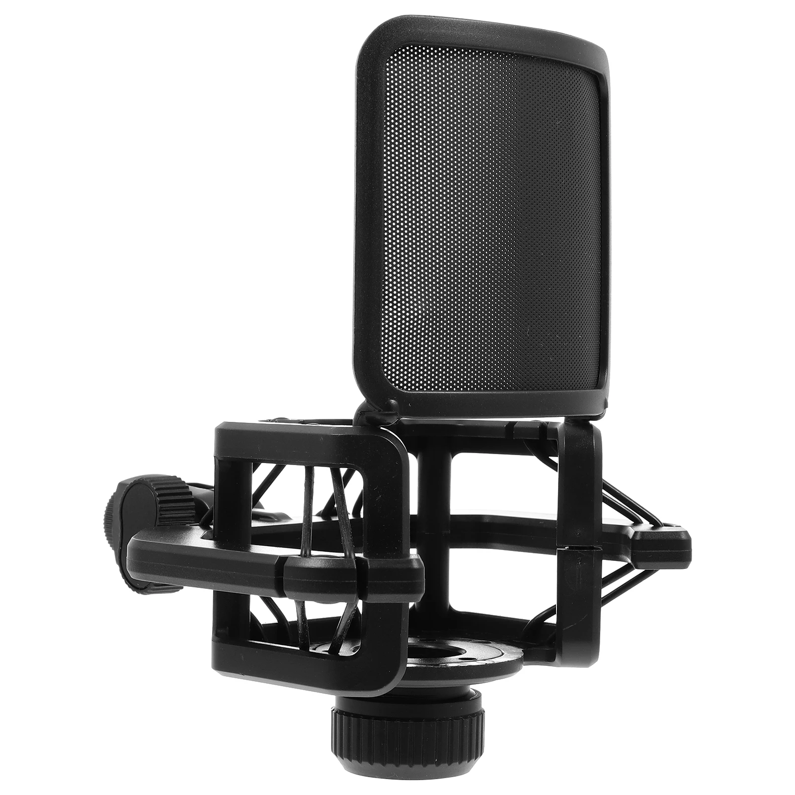 Microphone Shockproof Mount Bracket Noise Reduction Black Lightweight Portable Durable Plastic Easy Adjust Suitable Microphones
Microphone Shockproof Mount Bracket Noise Reduction Black Lightweight Portable Durable Plastic Easy Adjust Suitable Microphones