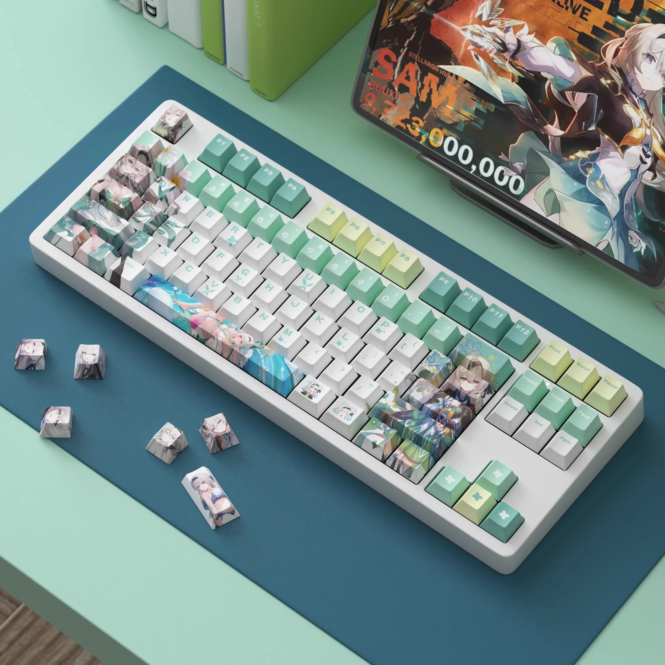 125 клавиш/набор Honkai Star Rail Firefly Key Caps PBT Dye Subbed Аниме Cartoon Gaming Keycap Cherry Profile Keycaps для MX Switch 
125 клавиш/набор Honkai Star Rail Firefly Key Caps PBT Dye Subbed Аниме Cartoon Gaming Keycap Cherry Profile Keycaps для MX Switch