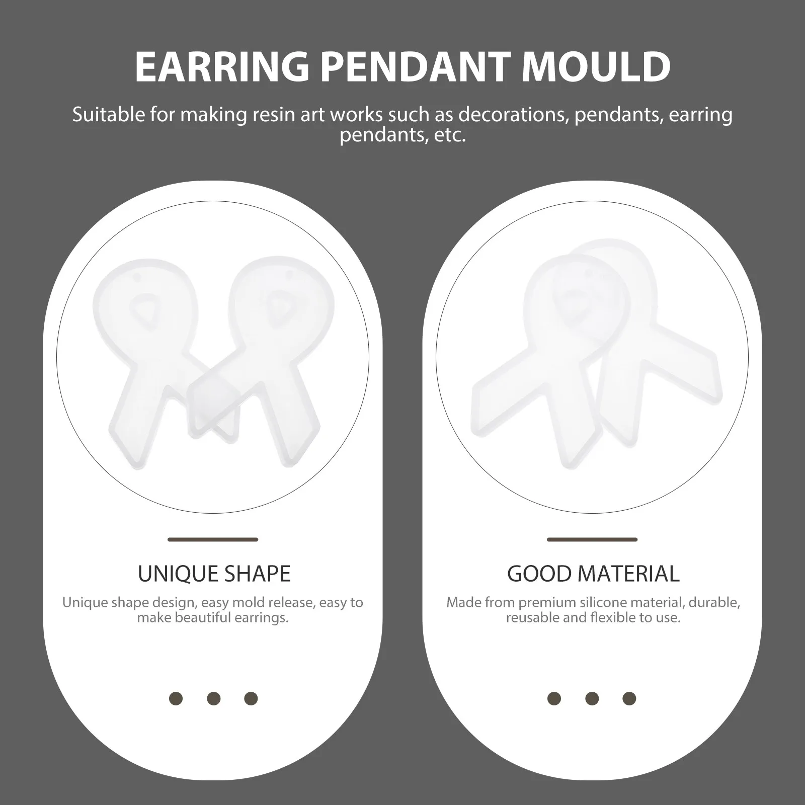2Pairs Silicone Earring Pendant Mold Reusable Flexible DIY Resin Craft Mold Jewelry Pendant Handmade Casting Tool
2Pairs Silicone Earring Pendant Mold Reusable Flexible DIY Resin Craft Mold Jewelry Pendant Handmade Casting Tool