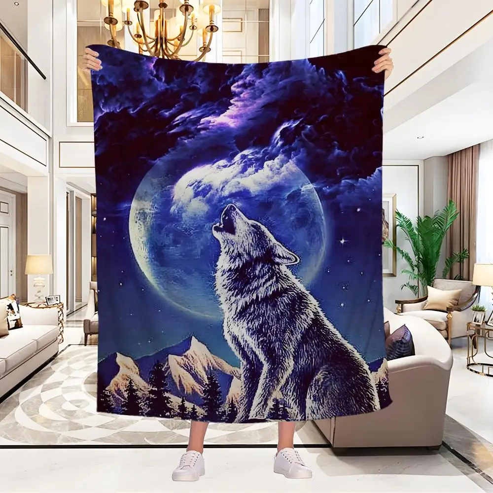 Wolf 3D Throw Blanket Aesthetic Art Flannel Blanket Portable Home Travel Camping Sofa Picnic Thickening Flannel Blanket
Wolf 3D Throw Blanket Aesthetic Art Flannel Blanket Portable Home Travel Camping Sofa Picnic Thickening Flannel Blanket