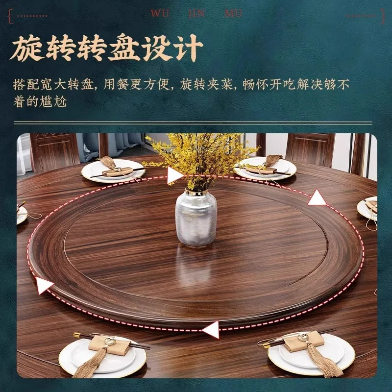 Ebony all solid wood atmosphere small household round dining table
Ebony all solid wood atmosphere small household round dining table