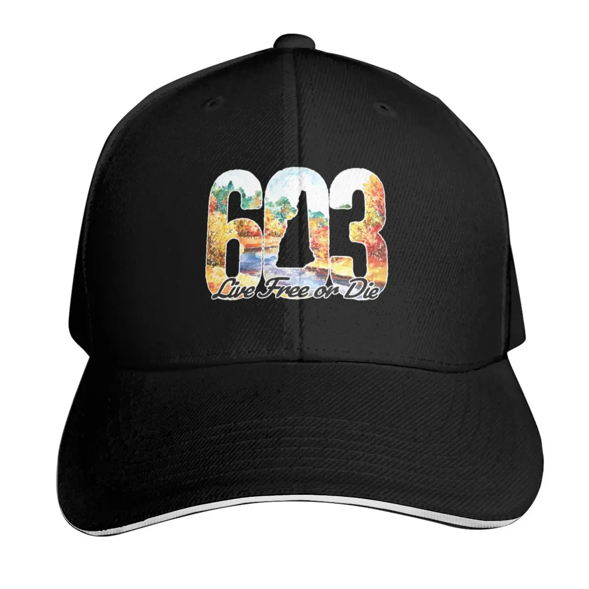 603 NH Live Free or Die - New Hampshire Autumn Watercolor Foliage Baseball Cap dad hat Sports Cap Women Hats Men's
603 NH Live Free or Die - New Hampshire Autumn Watercolor Foliage Baseball Cap dad hat Sports Cap Women Hats Men's