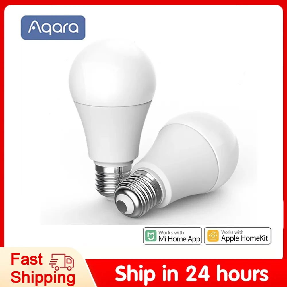 Aqara T1 Smart LED Bulb Zigbee 3.0 E27 2700K-6500K 220-240V With APP Remote Lamp Light LED Bulb For Mi home Mijia Homekit
Aqara T1 Smart LED Bulb Zigbee 3.0 E27 2700K-6500K 220-240V With APP Remote Lamp Light LED Bulb For Mi home Mijia Homekit
