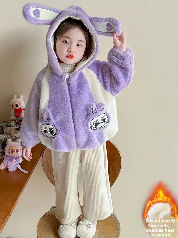 Thiened Fce Hooded Cotton Jaet for Little Girls Winter Clothes Warm Sli Baby Girl Coat with Cotton in between
Thiened Fce Hooded Cotton Jaet for Little Girls Winter Clothes Warm Sli Baby Girl Coat with Cotton in between