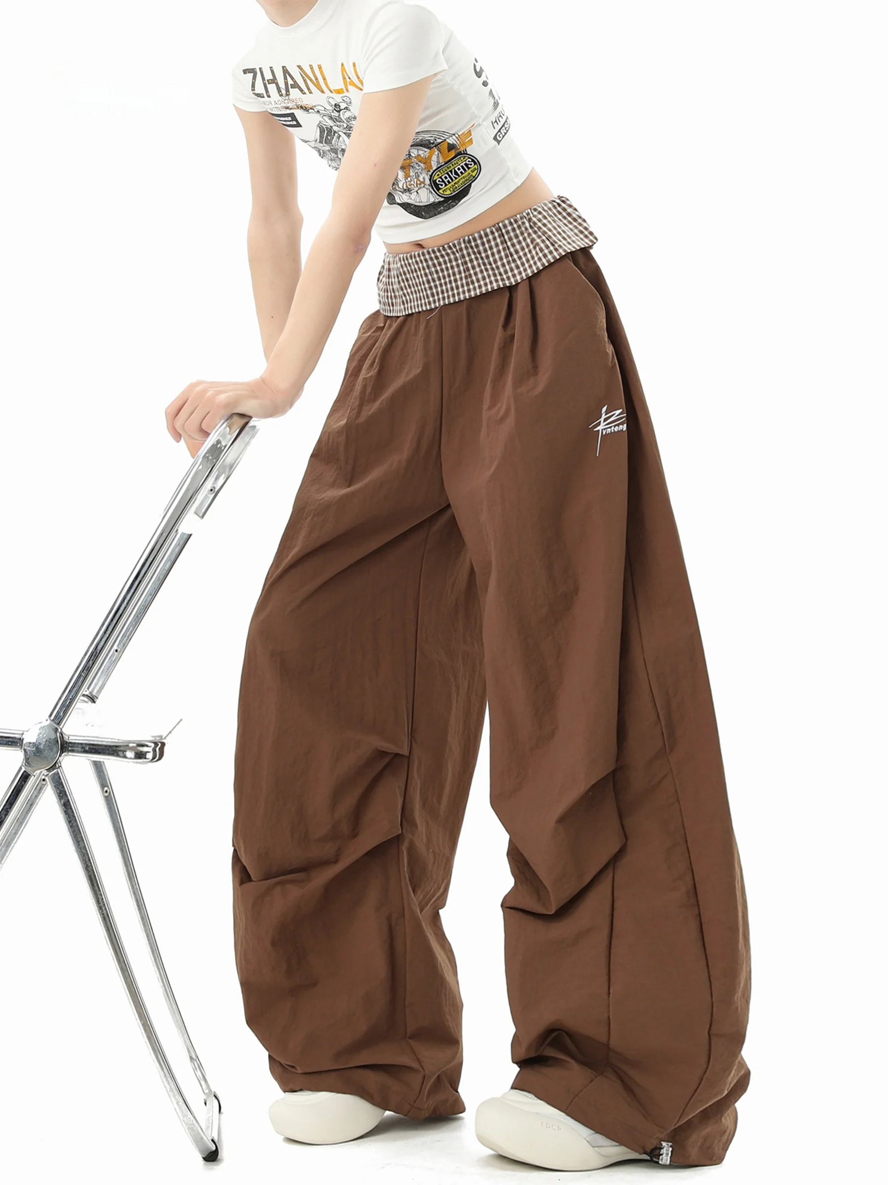 American Waist Patchwork Paratrooper Pants Women Summer Pleated Quick Dry Workwear Loose Leg Casual Pants Cotton Blend
American Waist Patchwork Paratrooper Pants Women Summer Pleated Quick Dry Workwear Loose Leg Casual Pants Cotton Blend