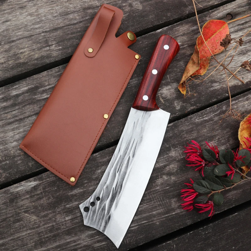 Chopping Firewood Knife 5mm Manganese Steel Cleaver Cutting Forest Serbian Chef Knife Case Sheath Butcher Big Bone Knife Tools
Chopping Firewood Knife 5mm Manganese Steel Cleaver Cutting Forest Serbian Chef Knife Case Sheath Butcher Big Bone Knife Tools