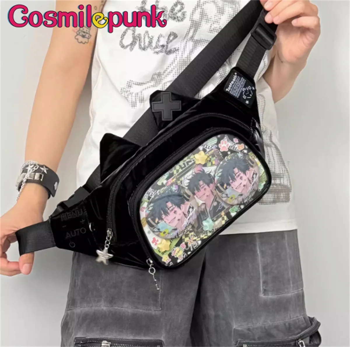 Original Cat Transparent Bags For Women Lolita JK Mini Bag For Badge Card 10cm Plush doll CrossBody Wallet Purse Cute Girl Props
Original Cat Transparent Bags For Women Lolita JK Mini Bag For Badge Card 10cm Plush doll CrossBody Wallet Purse Cute Girl Props