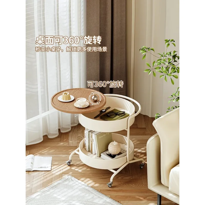 Living room side table removable coffee table minimalist trolley sofa side cabinet simple modern shelf small round table
Living room side table removable coffee table minimalist trolley sofa side cabinet simple modern shelf small round table