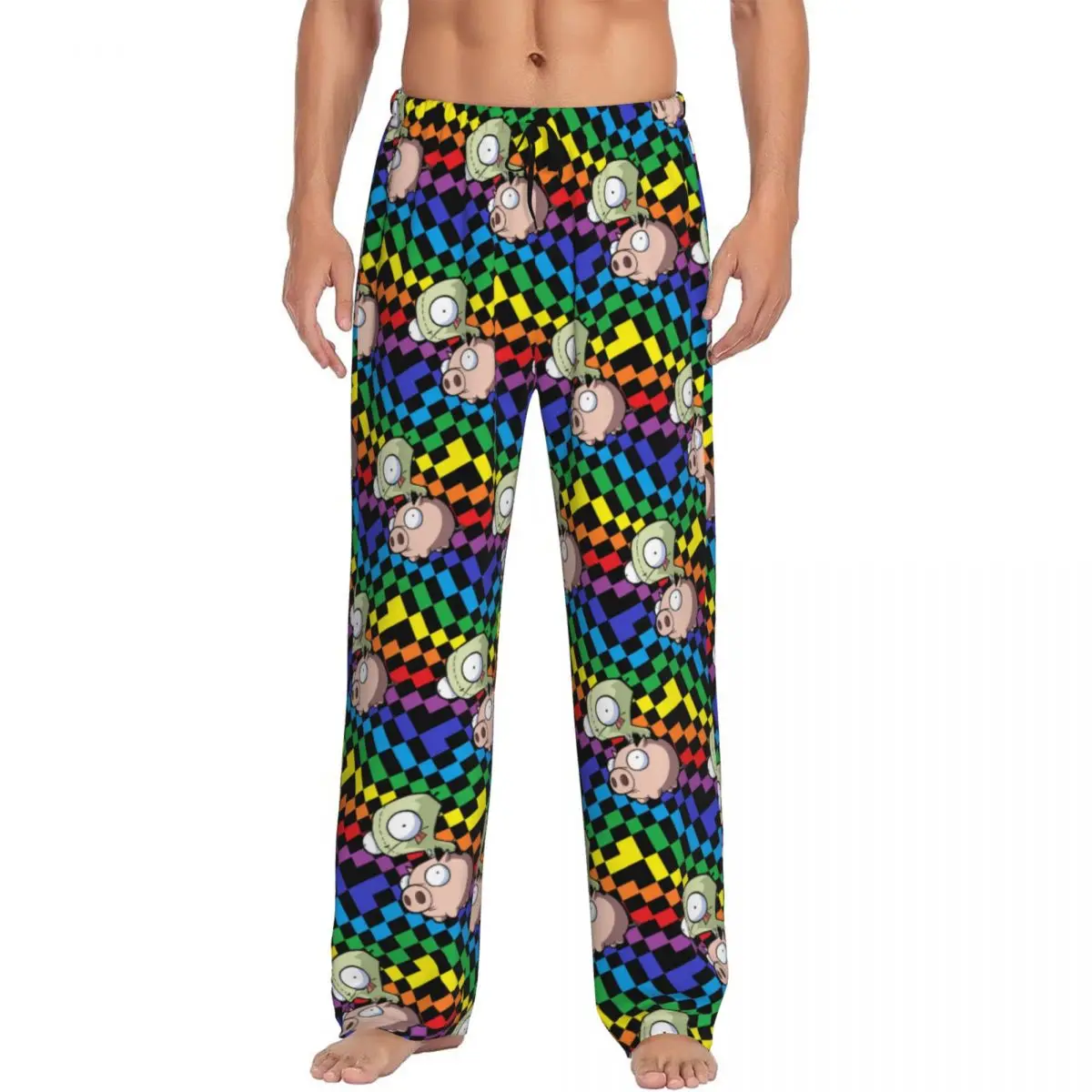 Мужские пижамные штаны I-Invader Z-Zim с мультяшным принтом, одежда для сна с карманами на заказ
Мужские пижамные штаны I-Invader Z-Zim с мультяшным принтом, одежда для сна с карманами на заказ