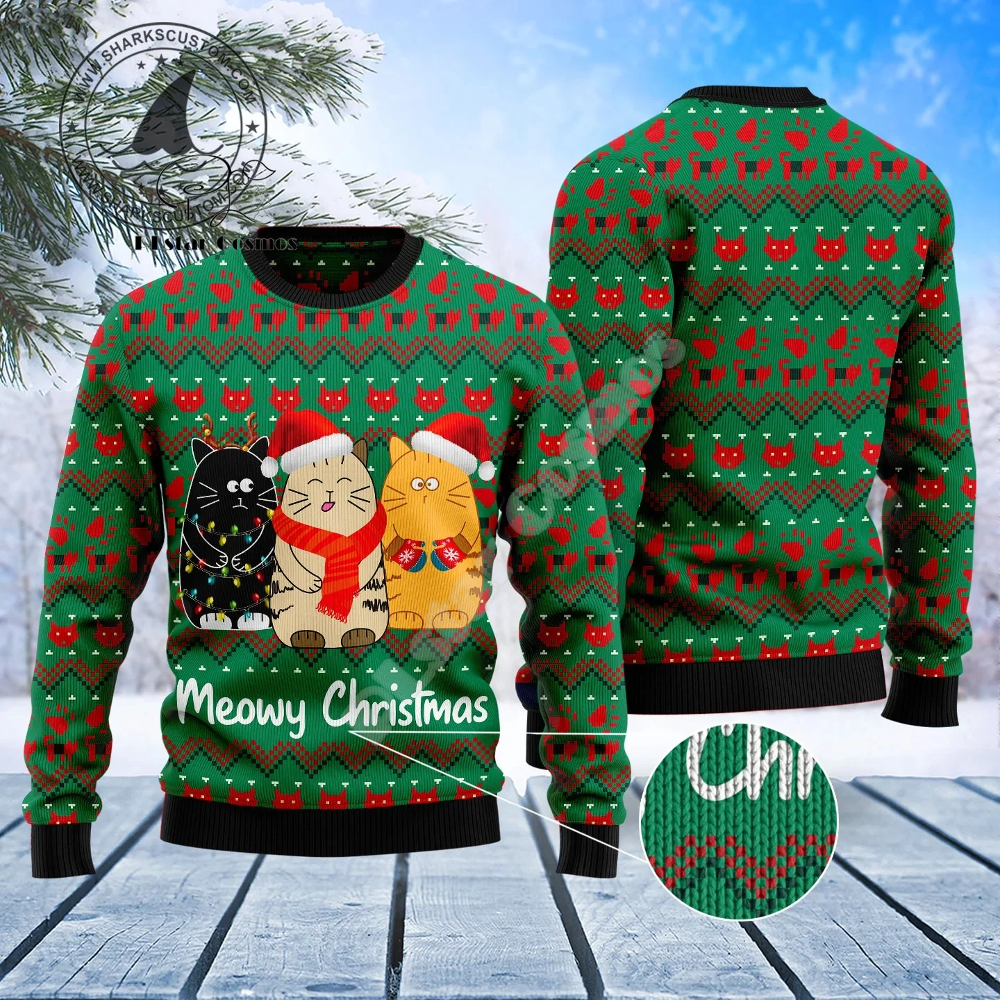 Christmas Xmas Tree Santa Claus Tattoo Cat Animal Deer Bear Ugly Sweater Streetwear 3DPrint Harajuku Casual Winter Sweatshirts P
Christmas Xmas Tree Santa Claus Tattoo Cat Animal Deer Bear Ugly Sweater Streetwear 3DPrint Harajuku Casual Winter Sweatshirts P