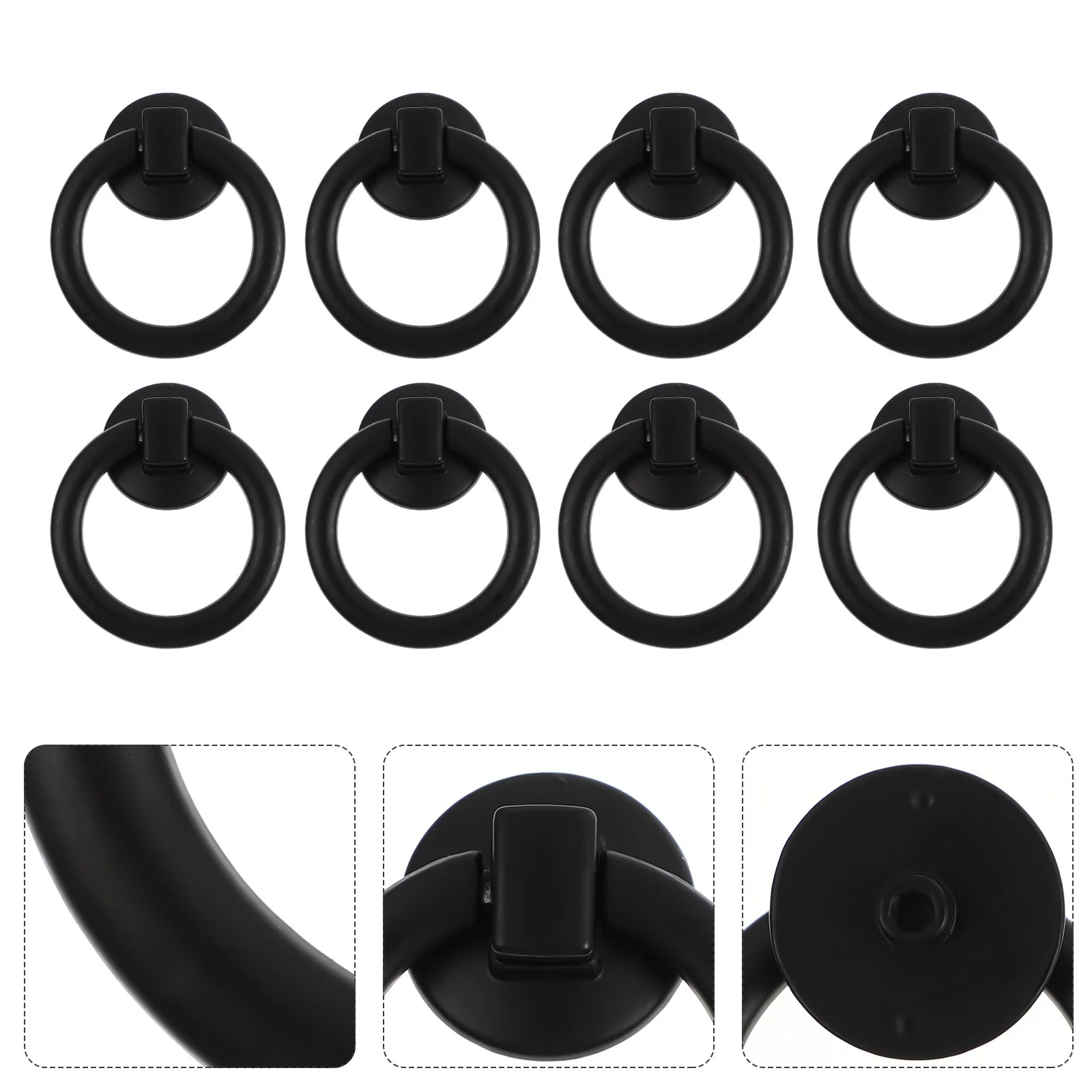 10pcs Black Zinc Alloy Single Hole Drawer Handles 45X50mm Smooth Modern Cabinet Door Pull Knobs Hardware
10pcs Black Zinc Alloy Single Hole Drawer Handles 45X50mm Smooth Modern Cabinet Door Pull Knobs Hardware