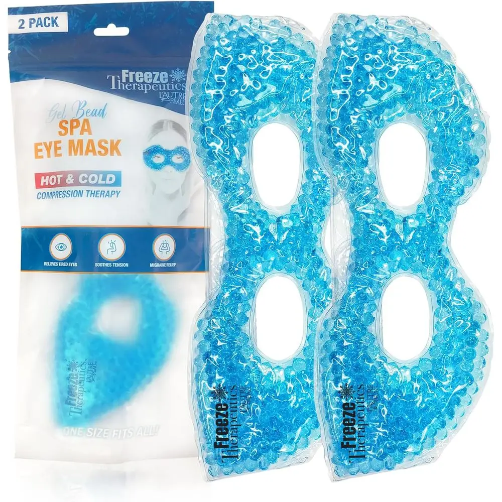 Redesigned Spa Gel Bead Eye Masks - Reusable Hot/Cold Therapy for Puffy Eyes, Circles, Aches, and Migraines Relief
Redesigned Spa Gel Bead Eye Masks - Reusable Hot/Cold Therapy for Puffy Eyes, Circles, Aches, and Migraines Relief