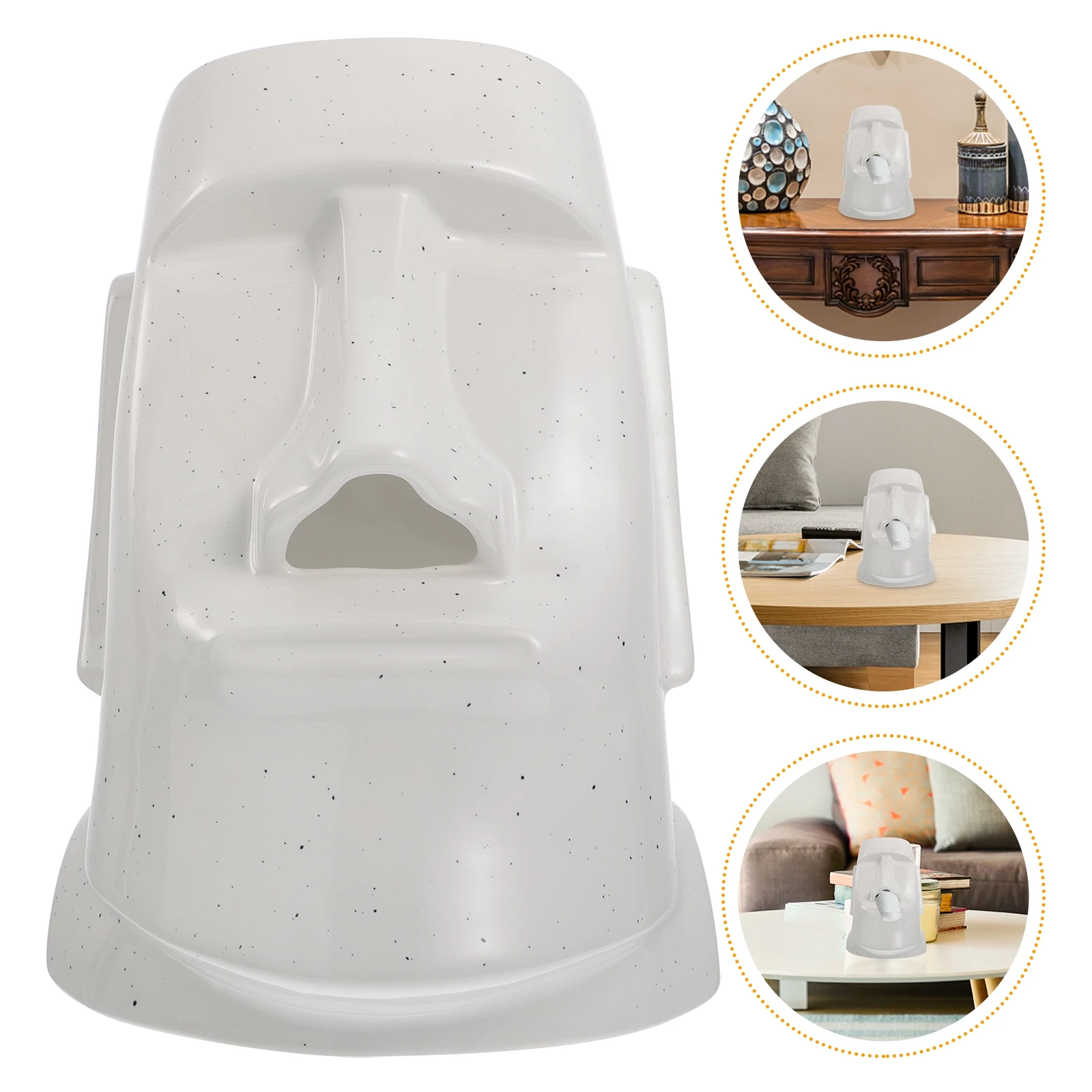 Moai Stone Tissue Box Cover Ceramic Novelty nament Waterproof Living Room Bedroom Decor Napkin Case Container
Moai Stone Tissue Box Cover Ceramic Novelty nament Waterproof Living Room Bedroom Decor Napkin Case Container