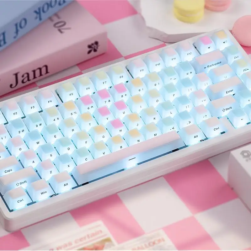 Колпачки для клавиш Rainbow Fudge, силикон + материал ПК, оригинальная высота, туман со всех сторон
Колпачки для клавиш Rainbow Fudge, силикон + материал ПК, оригинальная высота, туман со всех сторон