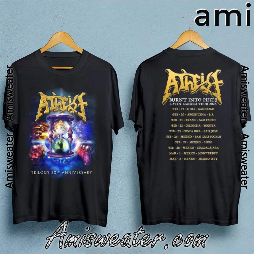 Atheist Trilogy 30th Anniversary Burnt Into Pieces Latin America Tour 2025 - High-end Luxury Is for Both Men and Women Top Y2k
Atheist Trilogy 30th Anniversary Burnt Into Pieces Latin America Tour 2025 - High-end Luxury Is for Both Men and Women Top Y2k