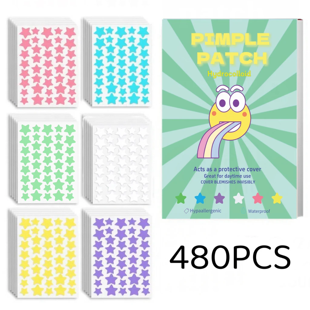 Funny Rainbow Smiley Printed Pimple Patch Box 480 Count Multicolor Star Zit Stickers Waterproof Thin Hypoallergenic Hydrocolloid
Funny Rainbow Smiley Printed Pimple Patch Box 480 Count Multicolor Star Zit Stickers Waterproof Thin Hypoallergenic Hydrocolloid