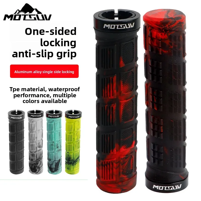 Bicycle mountain bike handlebar - Two-color aluminum alloy locked rubber handlebar riding equipment anti-slip hand grip cover
Bicycle mountain bike handlebar - Two-color aluminum alloy locked rubber handlebar riding equipment anti-slip hand grip cover
