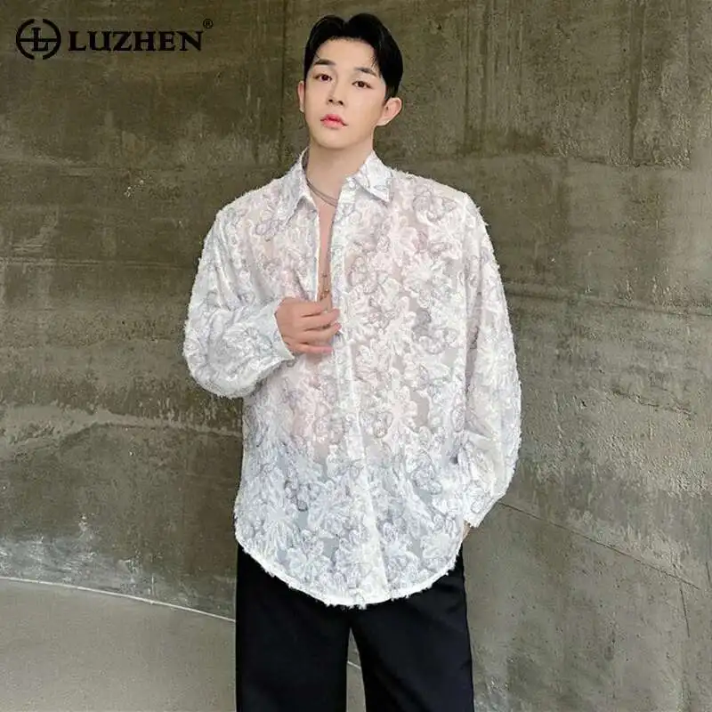 LUZHEN полупрозрачные длинные рубашки с бабочкой, модный узор, жаккардовые рубашки с рукавами, оригинальные тонкие модные новые 2025 мужские топы LZ9205
LUZHEN полупрозрачные длинные рубашки с бабочкой, модный узор, жаккардовые рубашки с рукавами, оригинальные тонкие модные новые 2025 мужские топы LZ9205