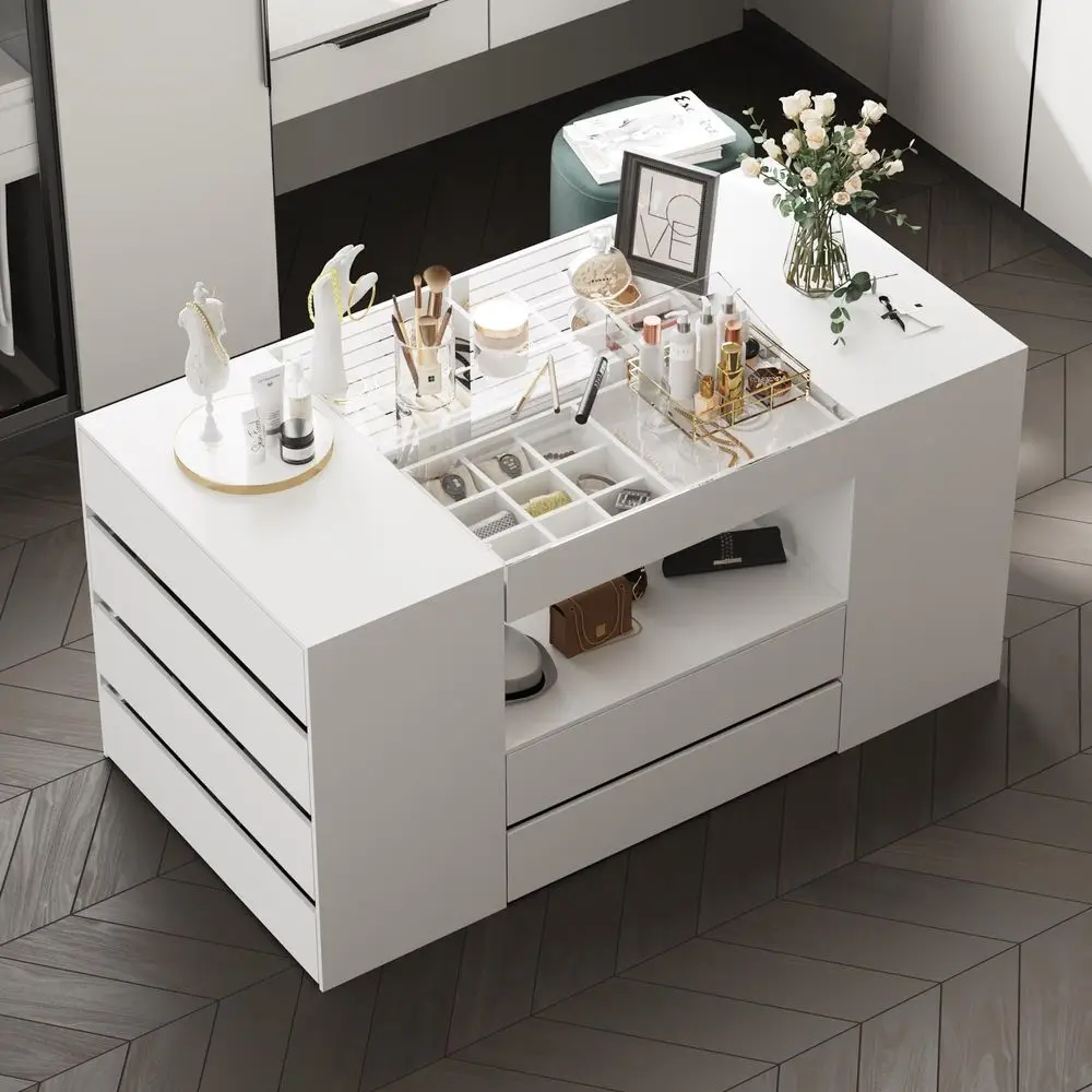 Armoire Bedroom Island with Glass Tabletop amp Display Shelf, Wardrobe Closet with 14 Drawers, Walkin Closet Island Dresser for
Armoire Bedroom Island with Glass Tabletop amp Display Shelf, Wardrobe Closet with 14 Drawers, Walkin Closet Island Dresser for