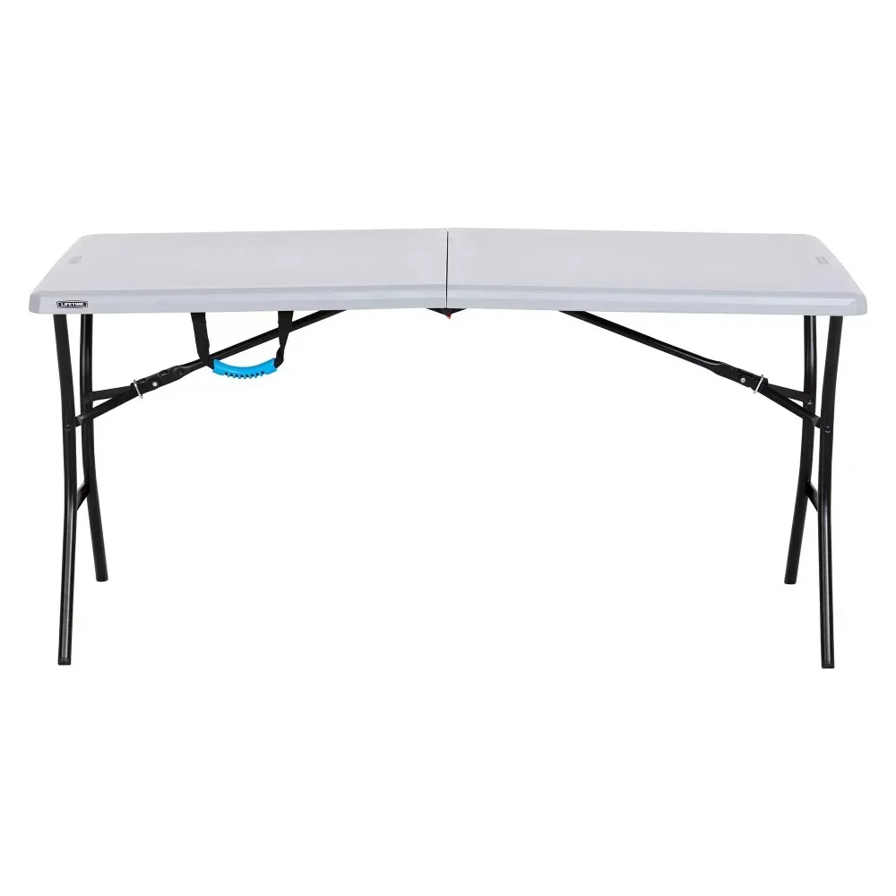 Furniture Portable Foldable Table 5-Foot Fold-in-Half Table Gray Portable Folding Tables Furnitures Camping desk A
Furniture Portable Foldable Table 5-Foot Fold-in-Half Table Gray Portable Folding Tables Furnitures Camping desk A