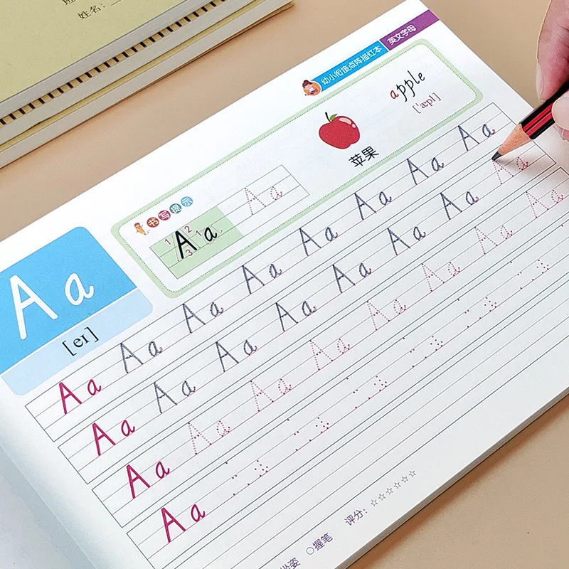 26 English Letters Highlighted in Red, Children's English Practice Calligraphy, Strokes, Numbers, Pinyin, Chinese Characters
26 English Letters Highlighted in Red, Children's English Practice Calligraphy, Strokes, Numbers, Pinyin, Chinese Characters
