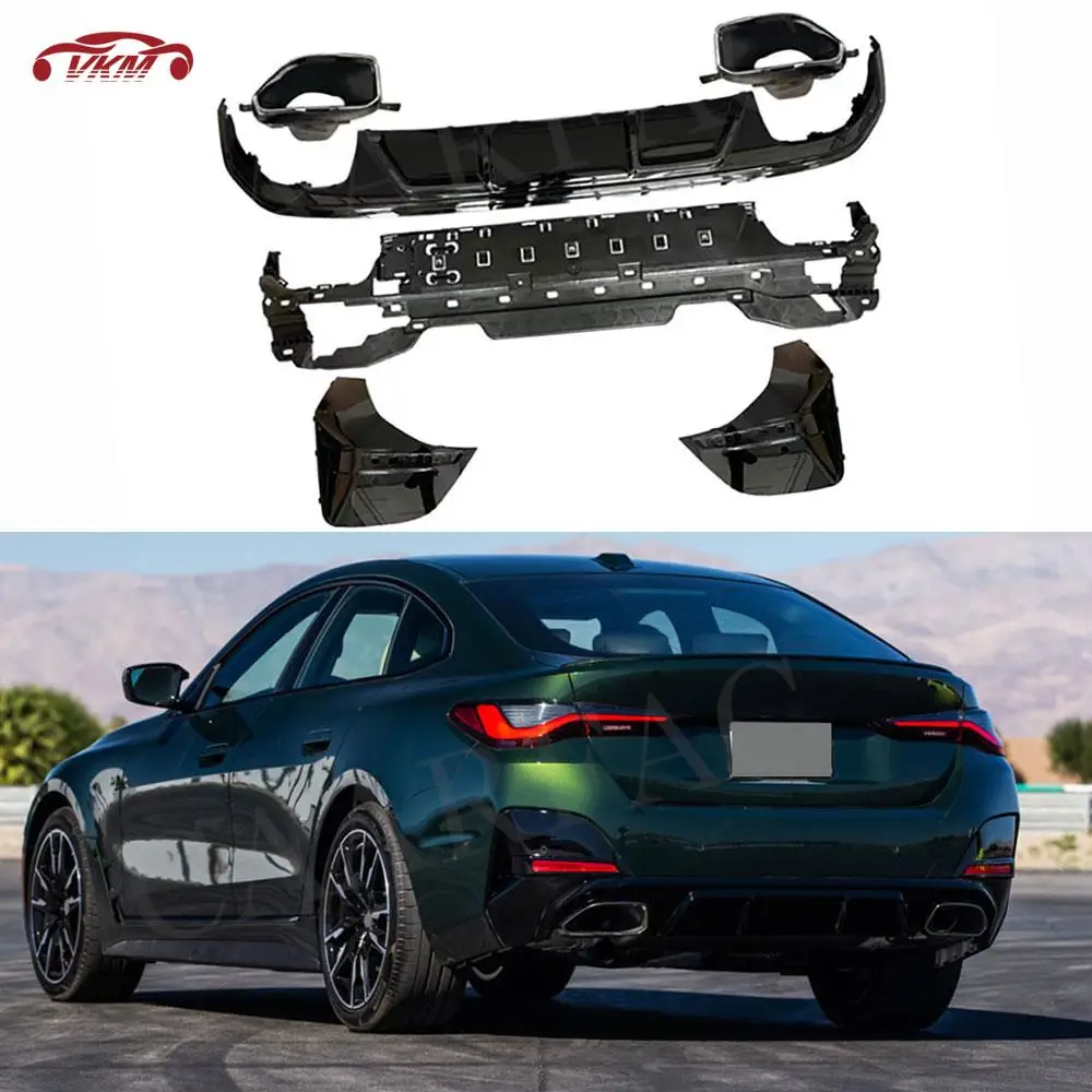 ABS Rear Diffuser Bumper Lip Guard Exhaust Pipe Tips for BMW 4 Series G26 425i 430i M Sport Sedan 2021+ Rear Lip Accessories
ABS Rear Diffuser Bumper Lip Guard Exhaust Pipe Tips for BMW 4 Series G26 425i 430i M Sport Sedan 2021+ Rear Lip Accessories