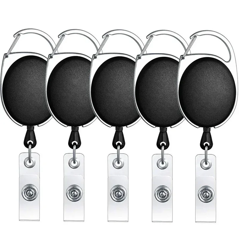 5Pcs Retractable Pull Badge Reel ID Lanyard Name Tag Card Badge Holder Reels Recoil Belt Key Ring Chain Clips
5Pcs Retractable Pull Badge Reel ID Lanyard Name Tag Card Badge Holder Reels Recoil Belt Key Ring Chain Clips