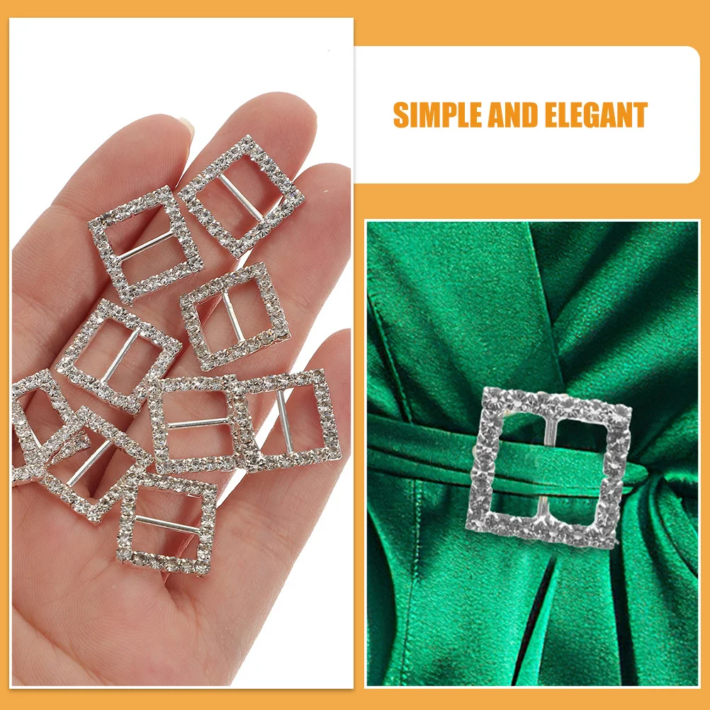 20Pcs Square Rhinestone Scarf Clasps Durable Buckle for T-Shirt Sweater Shawl Fastener Women Fashion Clothing Rings 
20Pcs Square Rhinestone Scarf Clasps Durable Buckle for T-Shirt Sweater Shawl Fastener Women Fashion Clothing Rings