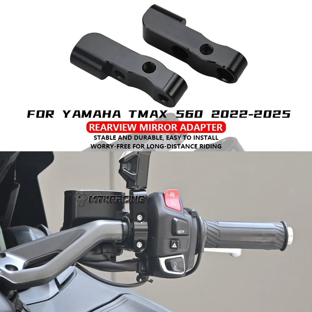 For YAMAHA TMAX 560 2022-2025 Mirror Extenders Rearview Extension Riser Adapters Base Bracket
For YAMAHA TMAX 560 2022-2025 Mirror Extenders Rearview Extension Riser Adapters Base Bracket