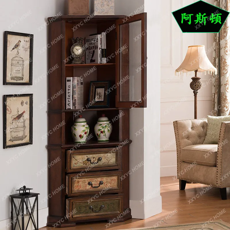 Living room corner cabinet - vintage style wall unit
Living room corner cabinet - vintage style wall unit