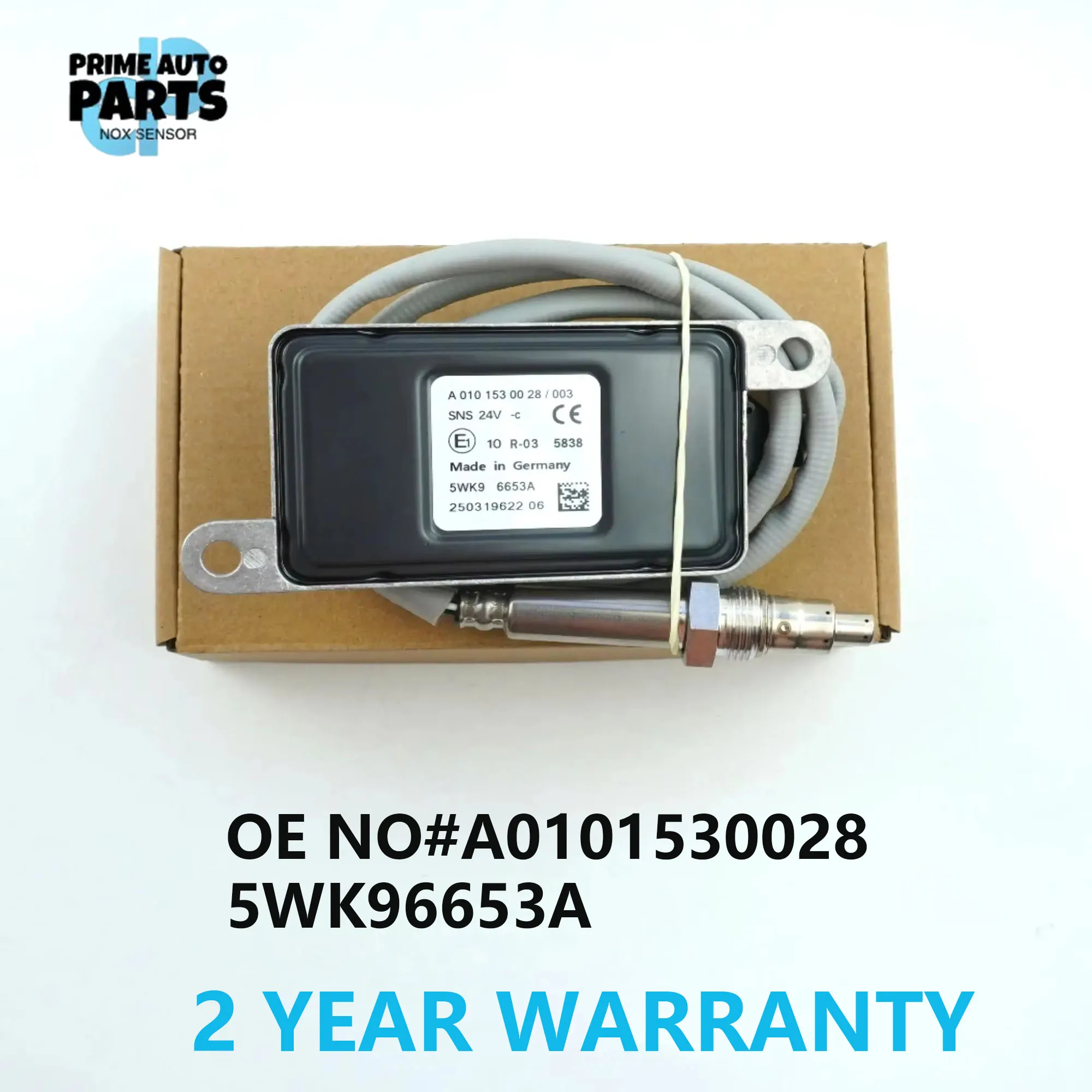 5WK96653A 5WK9 6653A A0101530028 0101530028 New Nitrogen Oxygen Sensor for Mercedes-Benz Actros MP4 EURO6 Truck 24V Nox Sensor
5WK96653A 5WK9 6653A A0101530028 0101530028 New Nitrogen Oxygen Sensor for Mercedes-Benz Actros MP4 EURO6 Truck 24V Nox Sensor