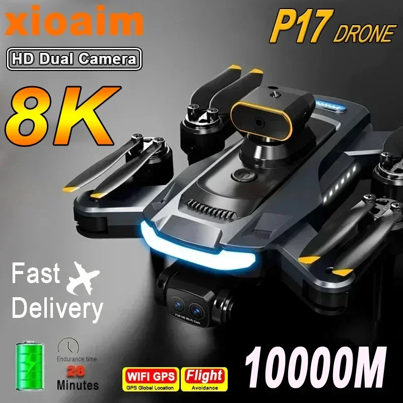 Для Xiaomi New P17 5G GPS Drone Professional HD аэрофотосъемка с четырьмя камерами всенаправленный препятствия Drone Toys
Для Xiaomi New P17 5G GPS Drone Professional HD аэрофотосъемка с четырьмя камерами всенаправленный препятствия Drone Toys